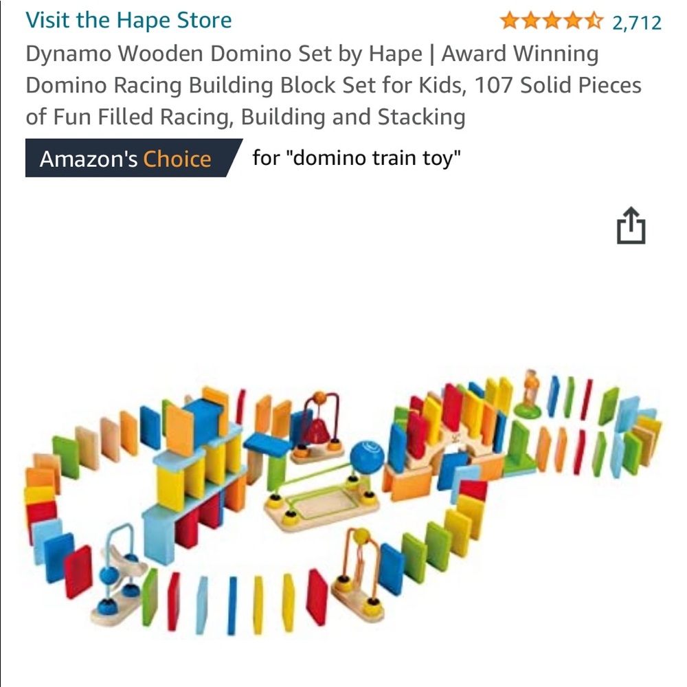 Wooden domino set - award winning dynamo